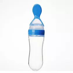 Baby Silicone Squeeze Bottle Spoon Feeder