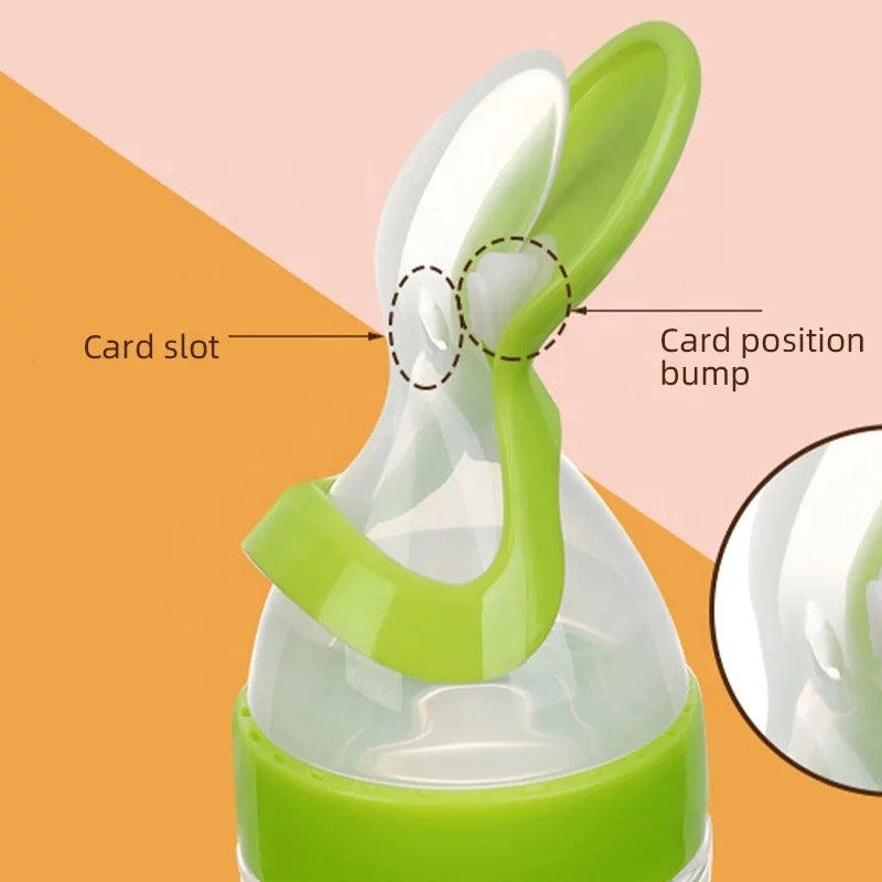 Baby Silicone Squeeze Bottle Spoon Feeder