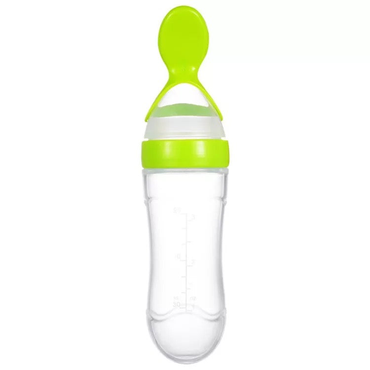 Baby Silicone Squeeze Bottle Spoon Feeder