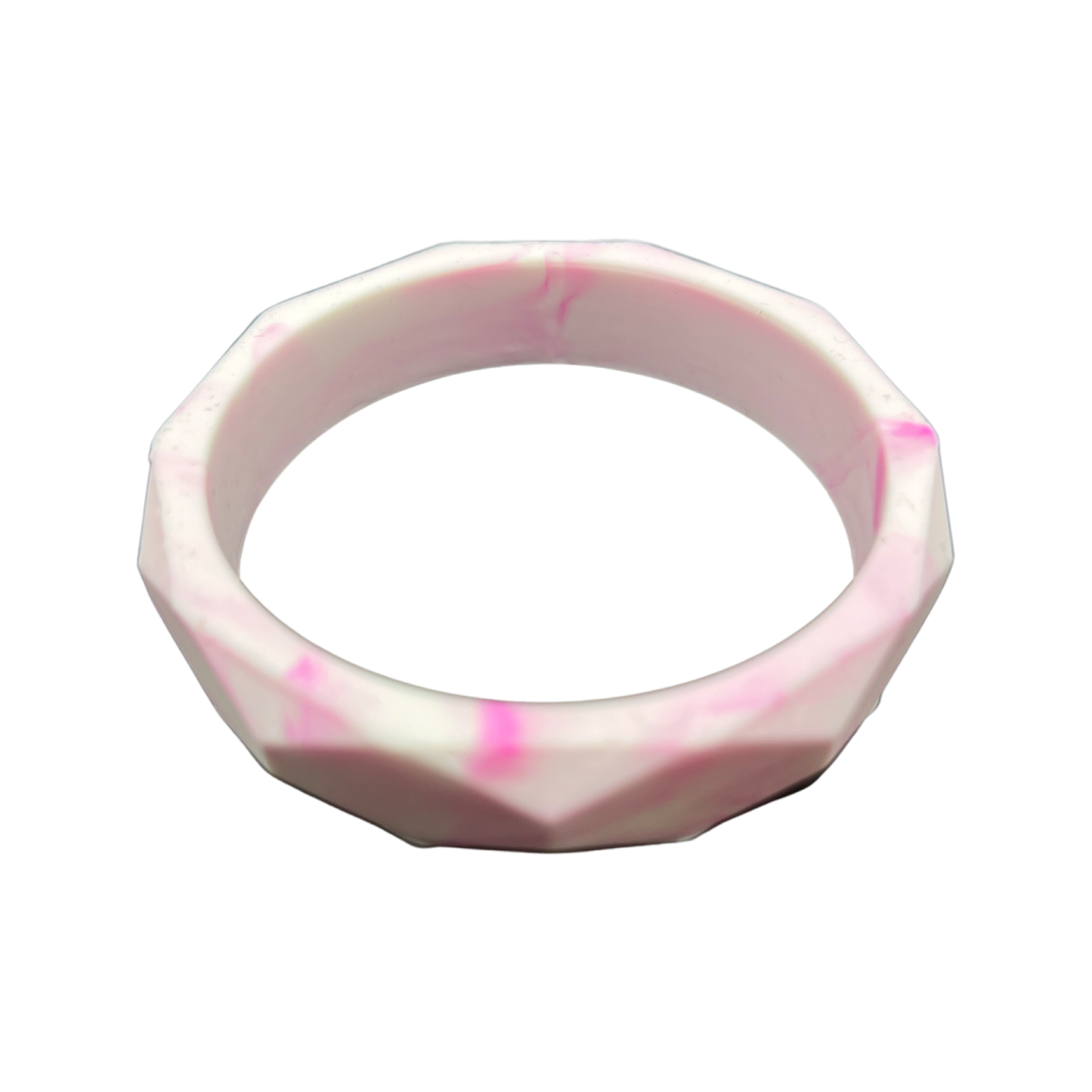 Silicone Diamond Cut Teething & Sensory Bangle