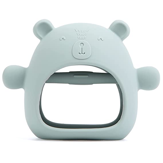 100% Silicone Bear teether Mitt.